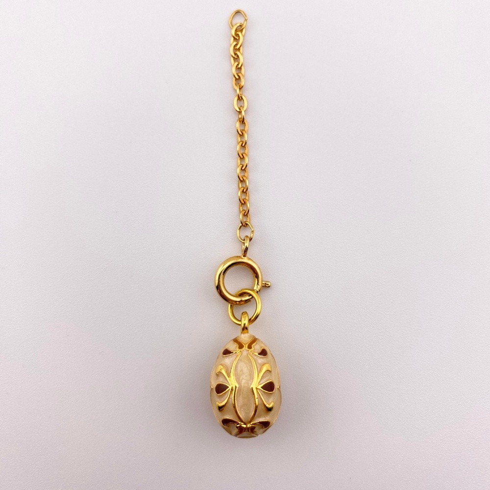 Vintage Joan Rivers Faberge Style Egg Charm Extender